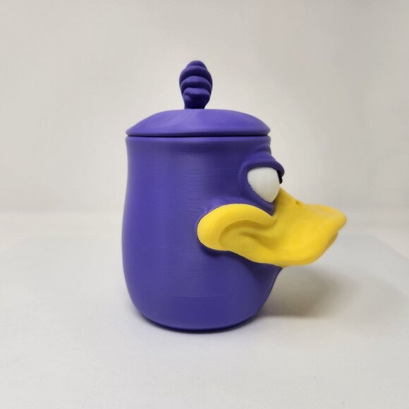 Angry Duck Jar Candy Dish Keepsake Container 3d Printed 6.5" (m) - Picture 6 of 7